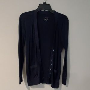 Navy blue long sweater shirt